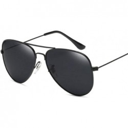 Oversized Fashion Classic Avaition Polarized Sunglasses Women Men 001 Silver Blue Multi - 006 Black Black - C218XQZO20A $10.61