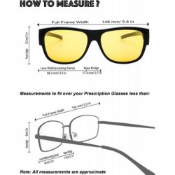 Oversized Driving Polarized Sunglasses Anti Glare Prescription - 2-rubber Black - C518HQOLXD2 $22.29