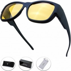 Oversized Driving Polarized Sunglasses Anti Glare Prescription - 2-rubber Black - C518HQOLXD2 $22.29