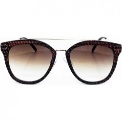 Oversized D653 Premium Oversize Womens Mens Mirror Brand Designer Style Retro vintage Sunglasses - Brown - CA18D78W8OD $19.75