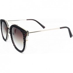 Oversized D653 Premium Oversize Womens Mens Mirror Brand Designer Style Retro vintage Sunglasses - Brown - CA18D78W8OD $19.75