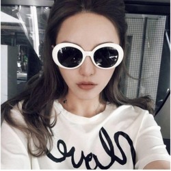 Shield Sunglasses Retro Vintage Unisex Sunglasses Rapper Oval Shades Grunge Glasses - E - C418H3CRZQO $7.64