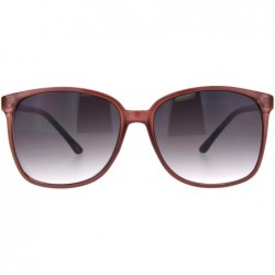 Rectangular Womens Elegant Rectangular Thin Plastic Boyfriend Sunglasses - Burgundy Smoke - CO18Q0DH8UQ $23.32