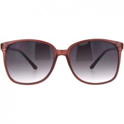 Rectangular Womens Elegant Rectangular Thin Plastic Boyfriend Sunglasses - Burgundy Smoke - CO18Q0DH8UQ $11.18