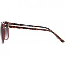 Rectangular Womens Elegant Rectangular Thin Plastic Boyfriend Sunglasses - Burgundy Smoke - CO18Q0DH8UQ $11.18