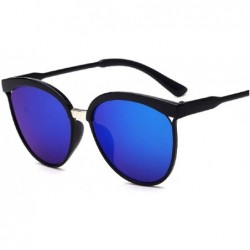Square Men Women Sunglasses - Unisex Trendy Square Vintage Mirrored Sunglasses Black Sunglasses Outdoor Beach Glasses - CB195...