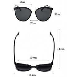 Square Men Women Sunglasses - Unisex Trendy Square Vintage Mirrored Sunglasses Black Sunglasses Outdoor Beach Glasses - CB195...