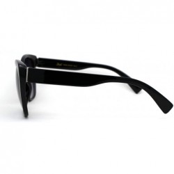 Cat Eye Womens Retro Oversize Cat Eye Designer Fashion Sunglasses - Black Smoke - CD196QTULKY $11.81