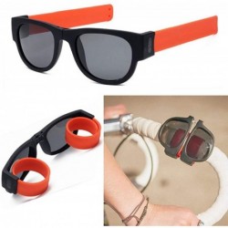 Goggle Novelty Creative Wristband Sunglasses Polarized Sunglasses Driving Goggles Snap Bracelet - Orange - CA196OMTWDY $8.85