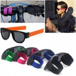 Goggle Novelty Creative Wristband Sunglasses Polarized Sunglasses Driving Goggles Snap Bracelet - Orange - CA196OMTWDY $8.85