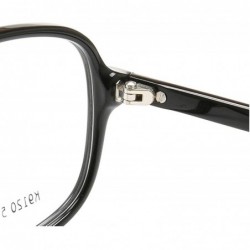 Aviator Unisex Lightweight Retro 80's Aviator Style Prescription Eyeglass Frames - Black - CZ18O8AC55H $17.35