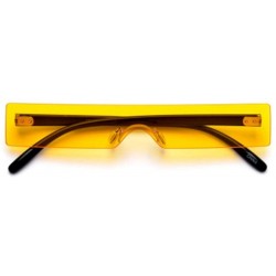 Sport Fashion Siamese Square Square Frame Sunglasses Frameless Men's and Women's Sunglasses - 3 - C5190DUOTRZ $29.26
