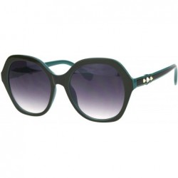 Square Spike Design Sunglasses Womens Fashion Square Frame Shades UV 400 - Olive Green (Smoke) - CZ18OUIXQ0H $21.30
