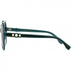 Square Spike Design Sunglasses Womens Fashion Square Frame Shades UV 400 - Olive Green (Smoke) - CZ18OUIXQ0H $8.97