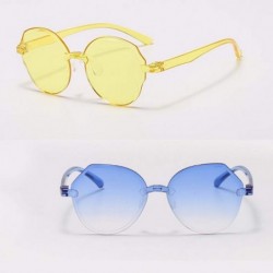 Rimless New Sunglasses Transparent Gradient Sunglasses Multicolor Party Favors Big Rimless Sunglasses INS HOT - Type 5 - CX19...