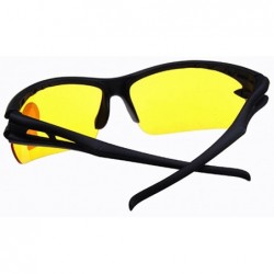 Goggle Crazy Explosion-Proof Lens Sunglasses Cycling Glasses Lenses - Black Frame Yellow Lenses Night Vision - 7V453633214 $8.65