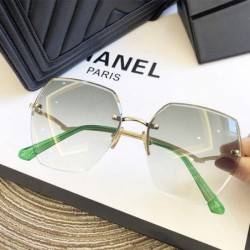 Rimless Fashion Rimless Sunglasses Gradient Accessories - C5197T9WO9H $40.81