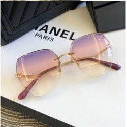 Rimless Fashion Rimless Sunglasses Gradient Accessories - C5197T9WO9H $40.81