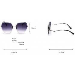 Rimless Fashion Rimless Sunglasses Gradient Accessories - C5197T9WO9H $40.81