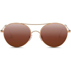 Round Visual Huxley Sunglasses - Rose Gold - C711YIH441J $37.23