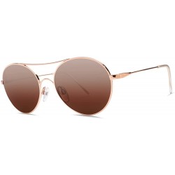 Round Visual Huxley Sunglasses - Rose Gold - C711YIH441J $37.23