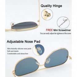 Aviator Mirrored Aviator Sunglasses For Men Women Fashion Designer UV400 Sun Glasses - Gold/Pink Mirrored - CJ18DTKGZOH $13.88