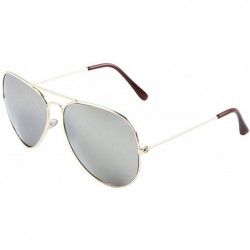 Sport Men Women Aviator Sunglasses Metal Frame Police Shades Patriotic - 1 Gold - CQ12O8UC9KM $18.67