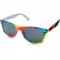 Sport Sunglasses Classic 80's Vintage Style Design - Rainbow - C412FWML4UH $10.12