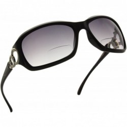 Sport Fashionable Bifocal Reading Sunglasses Readers for Women Bi Focal Glasses UV Protection - Black - CA183G2LUSD $34.44