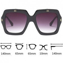 Square Women Oversized Square Flip Up Sunglasses Vintage Style Shades Eyewear - Color 2 - C618E5EN24U $8.94