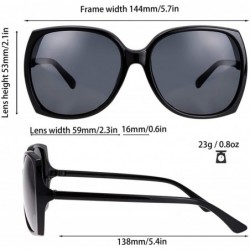 Cat Eye Women's Oversized Square Jackie O Cat Eye Hybrid Butterfly Fashion Sunglasses - Exquisite Packaging - C318A9I44UR $14.37