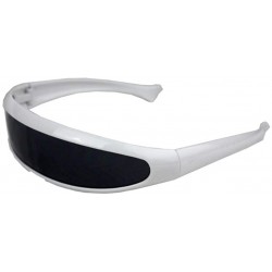 Oversized Women Men Outdoor Fishtail Uni-lens Sunglasses - Riding Cycling Glasses Eyewear - E - CV1908NDD2U $11.47
