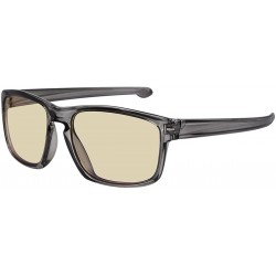 Wayfarer Polarized Wayfarer Sunglasses Computer Readers Glasses of Anti Blue Light - Transparent Grey/Yellow - CQ18E5MR4YD $2...