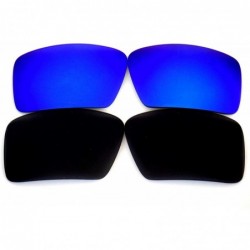 Oversized Replacement Lenses for Oakley Eyepatch 1&2 Ash Gray Color Polarized-100% UVAB - Black&blue - CD127A8GLLR $13.90