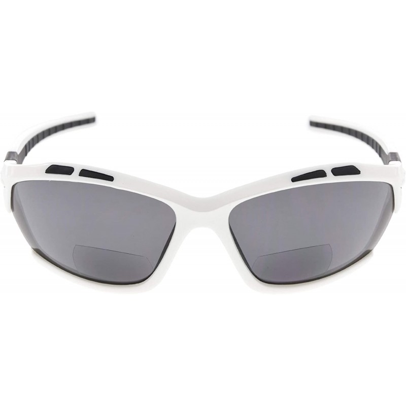 Goggle Unbreakable Sunglasses Baseball Softball - White/Grey Lens - CS12N0BHA66 $11.84