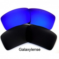 Oversized Replacement Lenses for Oakley Eyepatch 1&2 Ash Gray Color Polarized-100% UVAB - Black&blue - CD127A8GLLR $13.90