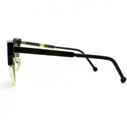 Round Round Cateye Sunglasses Womens Sexy Retro Fashion Shades - Black - C711FTVTXXR $11.25