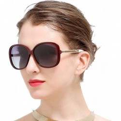 Oval Polarized Sunglasses for Women Antiglare Anti-ultraviolet UV400 Fishing Driving Glasses Fashion Over-sized - C618WISUH76...
