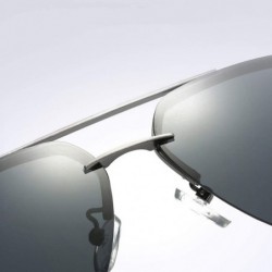 Aviator Classic Aviator Sunglasses Mirrored Polarized Lens Metal Frame for Men Women - Blue - CG18XLEWHUX $11.29