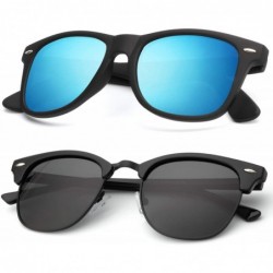 Rimless Polarized Sunglasses for Men and Women Semi-Rimless Frame Driving Sun glasses 100% UV Blocking - CG18NX7AHDN $34.34