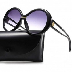Round Fashion small round frame sunglasses - women's men's two-tone sunglasses - H - CW18ROZNHE8 $37.70
