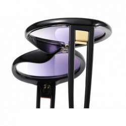 Round Fashion small round frame sunglasses - women's men's two-tone sunglasses - H - CW18ROZNHE8 $37.70