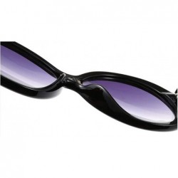 Round Fashion small round frame sunglasses - women's men's two-tone sunglasses - H - CW18ROZNHE8 $37.70