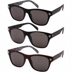 Rimless Horned Rim Skull Sunglasses with Solid Lens SK540886P-SD - Assorted Colors-set3 - CG18Y6276KD $12.32