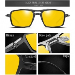 Goggle Vision Driving Glasses Polarized - C-black Frame Night Lens - CB193DZG4NL $12.85