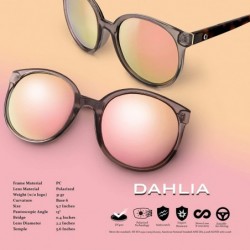 Round Polarized Round Oversized Fashion and Outdoor Sunglasses for Women - Demi Temple - C618QK4XSKR $27.02