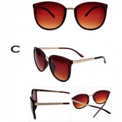 Oversized Stylish Sunglasses Men Women Outdoor Casual Sunglasses UV400 - C - C818SNIH33R $8.29