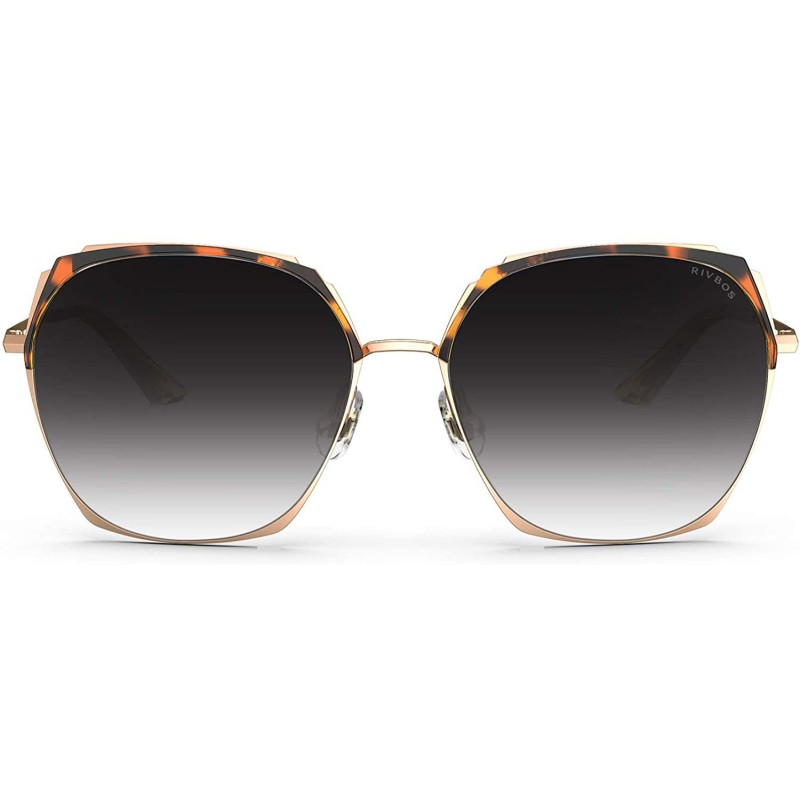 Oversized Sunglasses Gradient Traveling Protection Tortoise - Tortoise Frame&gradient Grey Lens - CM18YGLAW72 $32.63