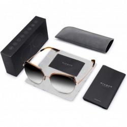 Oversized Sunglasses Gradient Traveling Protection Tortoise - Tortoise Frame&gradient Grey Lens - CM18YGLAW72 $32.63