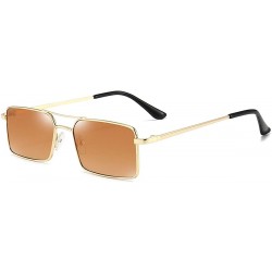 Rectangular Retro Rectangle Sunglasses for Women Men Vintage Square Shades Sun Glasses Fashion UV Protection Eyewear - Brown ...
